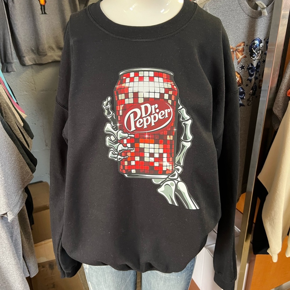 Brand new Dr Pepper can crewneck unisex sweatshirt